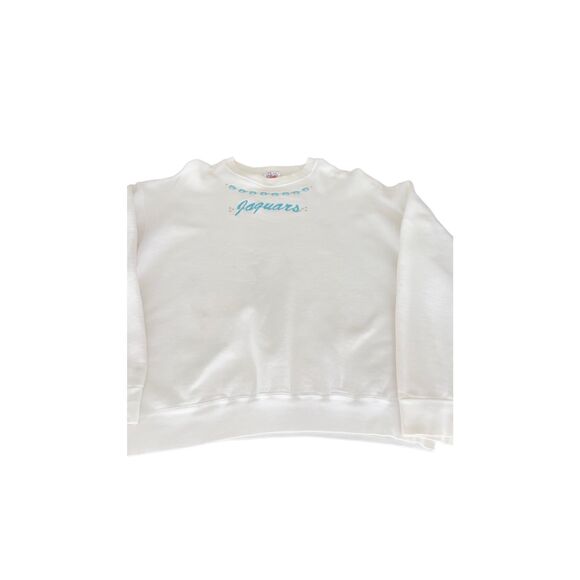 Vintage 90s Jacksonville Jaguars embroidered Logo Sweatshirt Large Made In USA - Picture 8 of 10